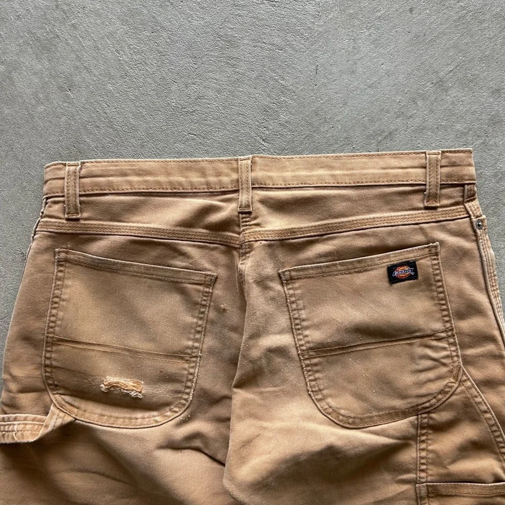 Vintage Dickies Flex Carpenter Pants Size 32x32 Tan Regular Fit Workwear